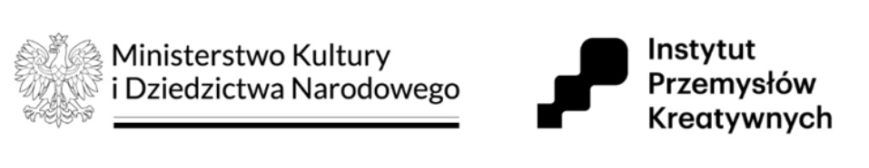 Logotypy Ministerstwa Kultury i Nauki oraz Instytutu Przemysłów Kreatywnych