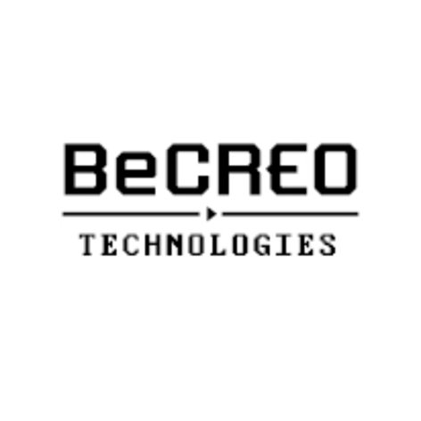 Czarno-biały logotyp BeCREO