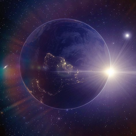 Widok na gwiazdozbiór Andromedy