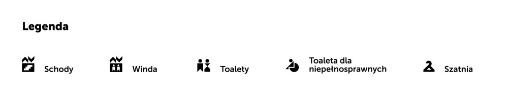 Legenda do mapy Centrum konferencyjnego