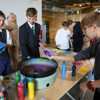 Na zdjęciu widać Odśrodkownicę. To projekt Zespołu Szkół Zakonu Pijarów w Poznaniu.