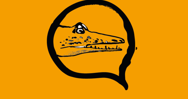 Obrazek ilustracyjny porzedstawiający głowę płaza - mastodonzaura