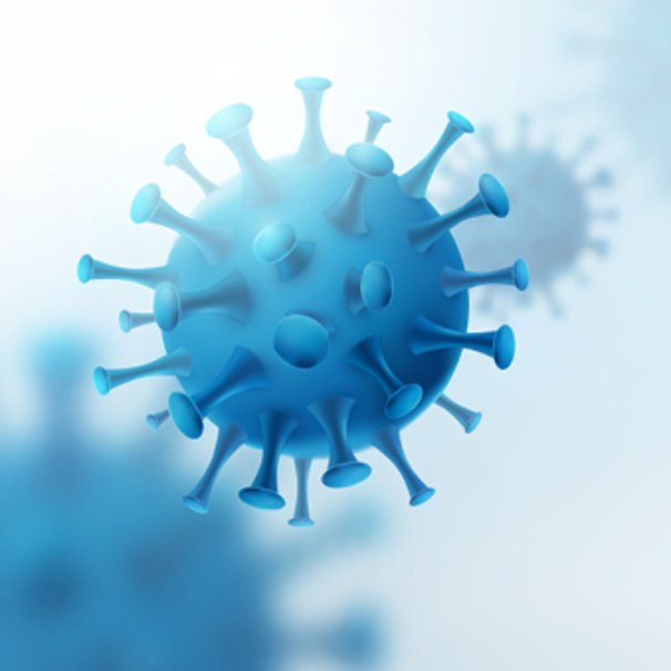 grafika przedstawia białko wirusa