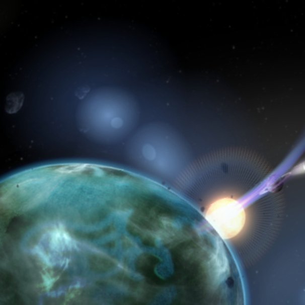 Grafika z ciałami niebieskimi