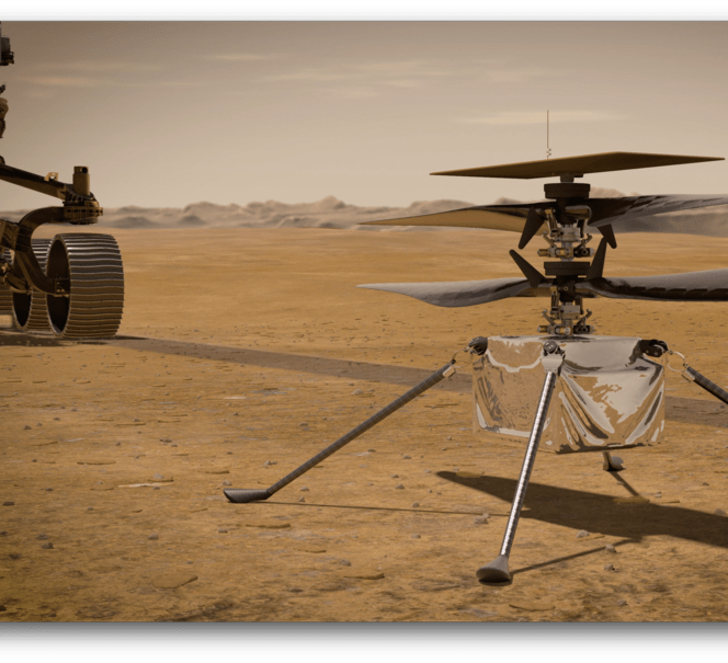 Zdjęcie marsjańskiego helikoptera